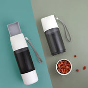 Portable water and food bottle for pets
