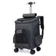 Portable Folding Trolley Pet Backpack By Woofymood
