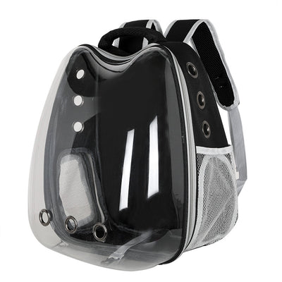 Transparent Breathable Cat Carrier Bag for Travel by Woofymood