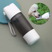 Portable water and food bottle for pets