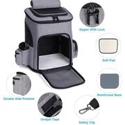 Portable Folding Trolley Pet Backpack By Woofymood